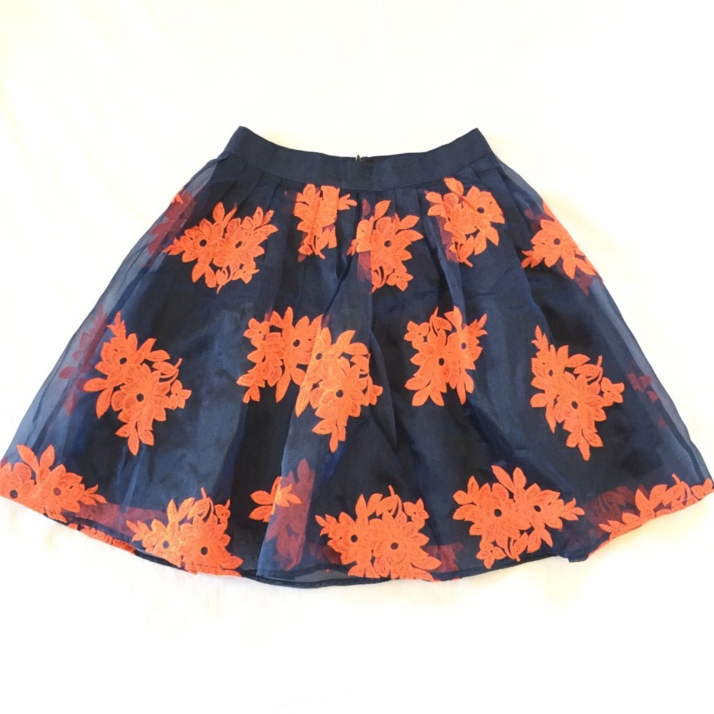 Anthropologie Pome Blossom Skirt Maeve Blue Pink - Picture 3 of 8